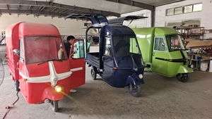<span class=keywords><strong>Remolque</strong></span> de Comida Piaggio Ape de Grado Comercial con Mezcladora de Masa, Certificado CE, para Frappés y Carritos de Hot Dogs - Product Image 5