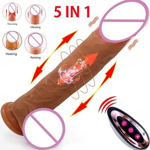 伸縮式加熱ディルド回転スイングバイブレーター防水大人のおもちゃGスポットマッサージ器自慰行為者ペニス - Product Image 2