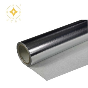 Rotolo di tessuto metallico con superficie lucida isolante permeabile al vapore per isolamento termico elettrico - Product Image 4