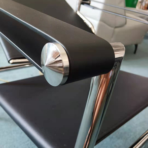 Poltrona Moderna <span class=keywords><strong>in</strong></span> <span class=keywords><strong>Pelle</strong></span> PU con Struttura <span class=keywords><strong>in</strong></span> Metallo per Soggiorno, Ufficio, Hotel e Villa - Product Image 3