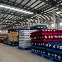 Prix Usine Tissu Tissé 100% Polyester Microfibre Teint en Fil Anti-Boulochage et Résistant à l'Abrasion Uni/Dobby Poids Moyen 90 GSM