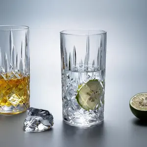 Logo personalizzato home bar tazza di vetro di whisky cristallo brocca di acqua potabile bicchieri di acqua