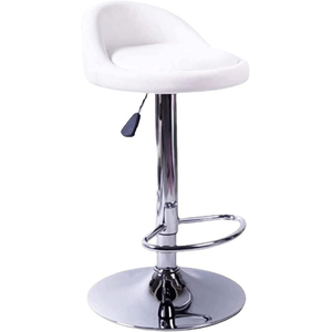 2025 chaises de bar modernes bon marché personnalisées chaises longues de bar chaise haute en métal rembourrage en polyuréthane réglable repose-pieds chromé tabouret de bar - Product Image 4