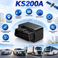 Traceur GPS OBD2 4G pour voiture, dispositif de suivi de véhicule, mini, plug-and-play, gestion de flotte en temps réel, antivol, alarme géofence, BDS, LBS