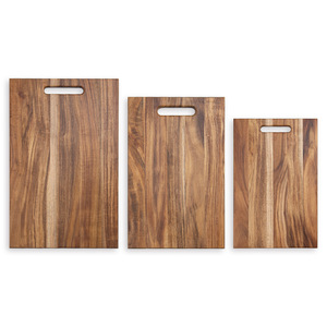 เขียงไม้อะคาเซียสี่เหลี่ยมผืนผ้ามีด้ามจับหนาสำหรับใช้ในครัว - Product Image 5