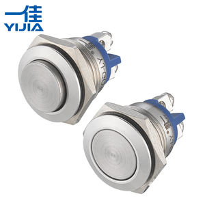 Interruttore a Pulsante Momentaneo GQ16F-10 19mm, Impermeabile in Metallo, 12V 24V, Mini Rotondo per Auto, Barca, Campanello, con Terminale a Vite - Product Image 5