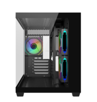 Custom Full View Effective Mid Tower PC Computer Case Micro ATX Chassis for Gamers