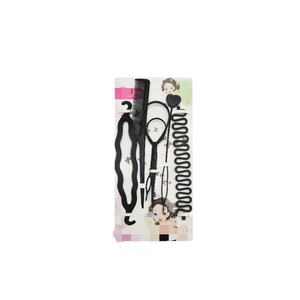 6 pièces Topsy cheveux queue outil Rat queue peigne ensemble <span class=keywords><strong>tresses</strong></span> boucle outils bricolage coiffure cheveux tressage outils - Product Image 2