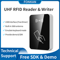 Lecteur/enregistreur USB de bureau intelligent RFID UHF 860 MHz 960 MHz pour l'encodage de balises passives RFID UHF et la lecture de cartes de contrôle d'accès RFID UHF