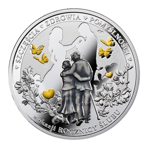 Moneda de aniversario de bodas de plata española | Regalo de amor <span class=keywords><strong>25</strong></span> para parejas | Recuerdo conmemorativo para siempre con grabado tallado - Product Image 1