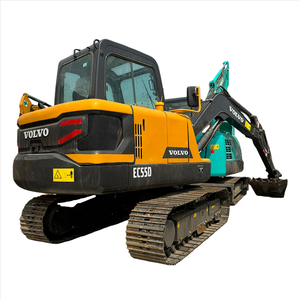 Miniexcavadora Volvo EC55 Usada Original con Pala de Empuje en Buenas Condiciones, Excavadora Volvo EC55 de Segunda Mano en Venta - Product Image 1