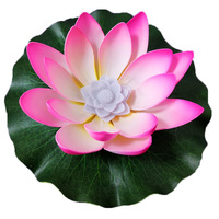 Lampe flottante LED en gros avec capteur d'eau, lanterne flottante en forme de fleur de lotus, lumière à piles pour le festival Diwali