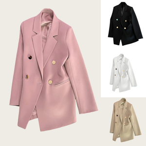 Boutique-Mode Damenblazer Elegante Koreanische Lässige Einfarbige Jacke mit Langen Ärmeln Bürodamen-Jacke Oberbekleidung - Product Image 3
