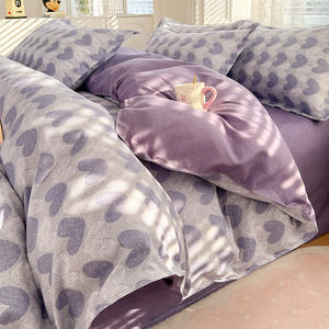 ผ้าปูที่นอนสี่ชิ้นพิมพ์ลายการ์ตูนสดขนาดเล็กผ้าปูที่นอนและผ้านวมผ้าฝ้ายซักได้สำหรับหอพักนักศึกษาหอพัก<span class=keywords><strong>สาม</strong></span>ชิ้น - Product Image 2