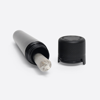Tube en plastique noir opaque résistant aux enfants de 98 mm et 120 mm, tubes d'emballage pour cigares personnalisés, tubes pré-roulés anti-effraction avec bouchon à vis