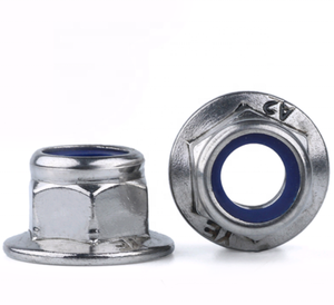 Mặt bích Nylon Nut thép không gỉ Nylon chèn <span class=keywords><strong>Hex</strong></span> mặt bích khóa Nut <span class=keywords><strong>din6926</strong></span> lục giác mặt bích Nylon NUT - Product Image 4