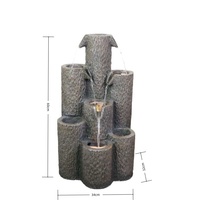 Personnalisé nouveau bougeoir en résine intérieur maison cadeau fibre de verre fontaine d'eau lumière pour jardin salon mur maison chambre décor