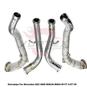 ระบบท่อลง Vortex SS304 ป้องกันความร้อน สำหรับ Mercedes G63 AMG W463A W464 M177 4.0T V8 2019-2024 ชุดแต่งมอเตอร์สปอร์ต - Product Image 2