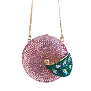 Aimiqi Apple <strong>Peach</strong> Diamond Luxury Fashion Evening <strong>Clutch</strong> <strong>Bag</strong> for Women Waterproof Adjustable Strap Polyester Lining New - Product Image 5