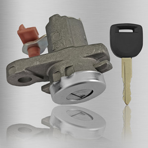 Mazda3 Old Mazda6 Door Lock Cylinder MZ196M2 Cylindrical Lock 1 Key Grey Plastic Copper Zinc Alloy - Product Image 1