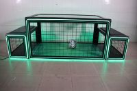 Table de Football de Table LED Subsoccer pour 2 Joueurs – Machine de Divertissement avec Deux Chaises Confortables – Jeu de Football Sous Table Amusant