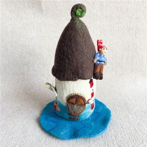 Handgemaakt Vilt Vogelhuisje Bos Sprookjesachtige Huis Tuin Vilt Wol Vilt Sprookjesachtige Fee - Product Image 2