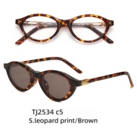 2534 Kacamata Oval Full Frame Clip-on Magnetik Unisex 2-in-1 untuk Mengemudi, Fotografi Jalanan, Desain Snap-on Multifungsi