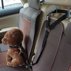 Sangle de remorquage solide en nylon avec anneau circulaire, laisse pour <span class=keywords><strong>chien</strong></span> réglable et extensible, accessoires pour animaux de compagnie pour voiture - Product Image 3