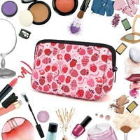 Trousse de Toilette en Néoprène Souple Imperméable avec Fermeture Éclair, Petite Pochette de Maquillage Portable pour l'Organisation des Voyages et des Produits de Beauté (Vente en Gros)