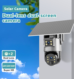 Mới nhất 10x quang UBOX App 6MP ống kính kép Wifi 4 gam Sim thẻ an ninh CCTV IP ngoài trời không thấm nước năng lượng mặt trời PTZ máy ảnh - Product Image 3