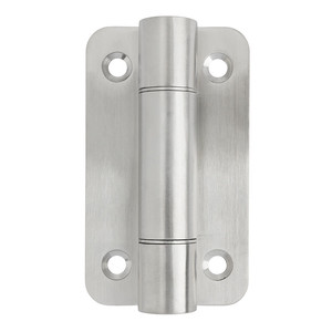Charnière plate pour cabine de toilette. Acier inoxydable 304. Finition mate. Sans ressort. - Product Image 1