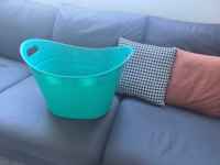 Grands seaux à glace transparents pour boissons, 18 L, pour fêtes, seaux à glace en plastique ovales, paniers de rangement, bac à glace