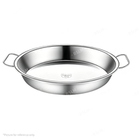 Plaque de cuisson ronde en acier inoxydable 304 antiadhésive pour gâteaux et légumes, vente en gros, pour four