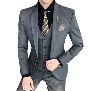 पुरुषों की नई सूट शुद्ध रंग सनी व्यापार तीन-टुकड़ा सूट पुरूष groomsmen पोशाक कार्यालय औपचारिक परिधान फैक्टरी प्रत्यक्ष बिक्री