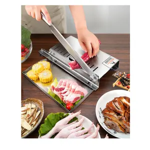 stainless steel manual lamb meat cutting machine bone saw machine cutter