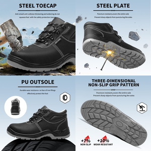 Zapatos de Seguridad para Hombre Directo de Fábrica JIANKUN, Calzado de Trabajo Antigolpes con Puntera de Acero y Anti-Perforación con Placa de Hierro, <span class=keywords><strong>Zapatillas</strong></span> de Bajo Precio para Hombre Invierno - Product Image 4