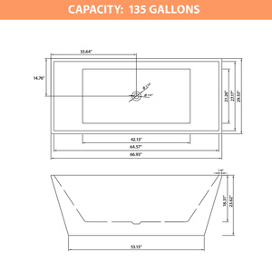 67 pollici centro di drenaggio Freestanding <span class=keywords><strong>vasca</strong></span> <span class=keywords><strong>da</strong></span> <span class=keywords><strong>bagno</strong></span> sanitari doccia acrilico supporto <span class=keywords><strong>vasca</strong></span> <span class=keywords><strong>da</strong></span> <span class=keywords><strong>bagno</strong></span> con bordo sottile - Product Image 6