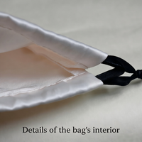 Sac de rangement de luxe en satin avec cordon de serrage, grande taille, personnalisable avec logo, pour chaussures, sacs à main et vêtements