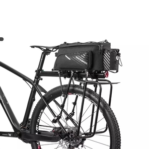 <span class=keywords><strong>ROCKBROS</strong></span> 電動自転車用サイクリングトラベルバッグ 大容量荷物キャリア 自転車リアバックラックシート 折りたたみ式トランクバッグ パニアバッグ - Product Image 2