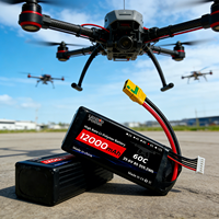 Batterie Lipo Leadyo FPV 60C à décharge rapide 8S 29.6V 12Ah 12000mAh avec connecteurs XT30 XT60 XT90, 1000 cycles pour la course et le nettoyage