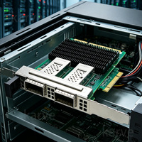 Tarjeta de Red Interna para Servidor ST7388 OCP 3.0 E810-CQDA2 Dual SFP28 1Gbps con Cable PCI, en Stock, para Entrenamiento de Inteligencia Artificial
