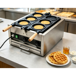 Gaufrier rond écoénergétique pour applications professionnelles, idéal pour des gaufres croustillantes, des biscuits et des snacks au fromage savoureux - Product Image 6