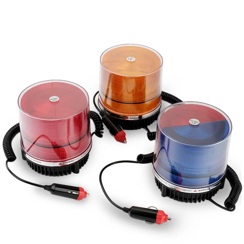 Forklift Tractors Auto High Power LED Beacons Strobe Lights Flashing Amber Blue Emergency Warning Lamp