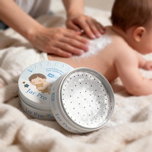 Eco Friendly Aluminum Packaing Empty Aluminum Jar with Sifter Lid Perfect for Baby <b>Dusting</b> <b>Powder</b> - Product Image 2
