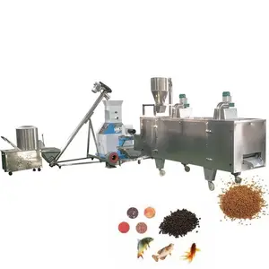 Máquina de producción de aperitivos para alimentos para mascotas, productos de alimentación acuática, molino, pequeña máquina flotante para hacer pellets de alimento para peces, extrusora