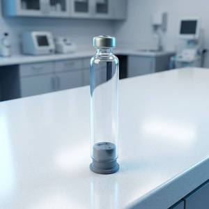 3ml <b>Refillable</b> Glass Cartridge with Rubber Stopper Transparent Sterile Round Design Tube for Skincare Cream Injection <b>Pen</b> Use - Product Image 2