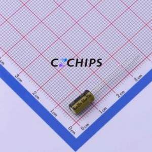 Condensador Electrolítico de Aluminio de Orificio Pasante LKMB0901E560MF, D5xL9mm 56uF 20% 25V 310mA-100kHz - Product Image 1