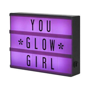 Customized Waterproof Aluminum LED Hotel Film TV <strong>Message</strong> Board Replaceable Text Luminous Characters <strong>Light</strong> <strong>Box</strong> 100cd/m - Product Image 1