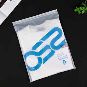 Stampa personalizzata biodegradabile compostabile PLA amido di mais in plastica con chiusura a Zip borsa con cerniera smerigliata <span class=keywords><strong>per</strong></span> i vestiti - Product Image 3