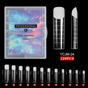 2025 nouveau 120 pièces Double forme ABS acrylique <span class=keywords><strong>ongle</strong></span> pointe Extension 12 tailles amande doigt artificiel modèle 3D haute <span class=keywords><strong>maison</strong></span> mode <span class=keywords><strong>colle</strong></span> - Product Image 6